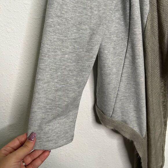 Soft Surroundings Women’s Gray Colorblock Hi Low Cardigan Size L - Picture 4 of 14